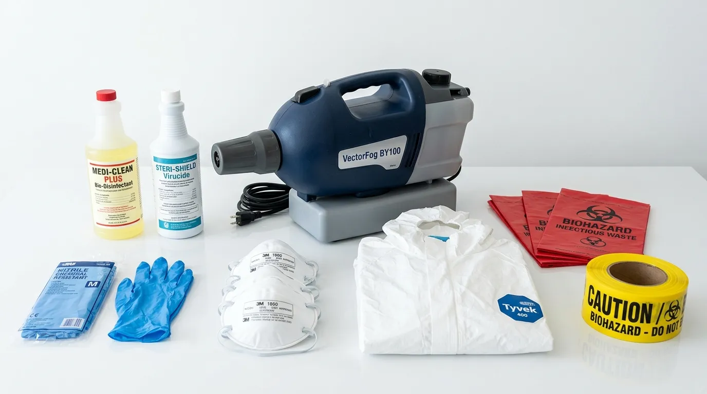 Professional biohazard remediation crew working in Lakeville