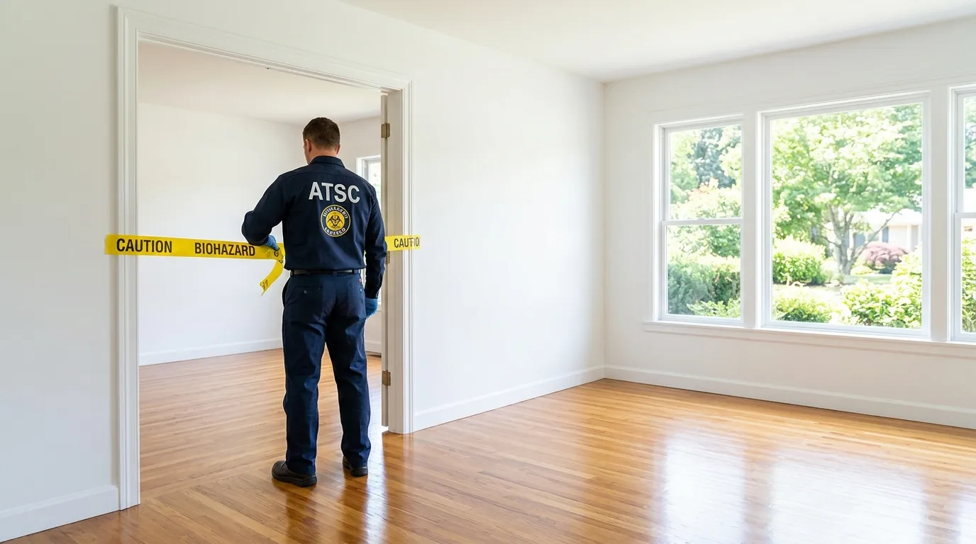 Certified biohazard cleanup crew performing Decomposition Cleanup in Lakeville